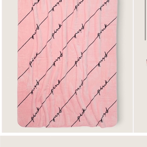 PINK Victoria's Secret Bedding Pink Victorias Secret Fleece Throw